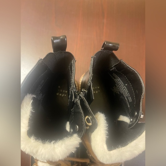 Target Black Combat Moto Boots with Rugged Sole - Picture 14 of 14